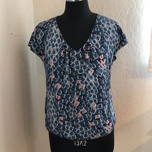 Washable silk blend top